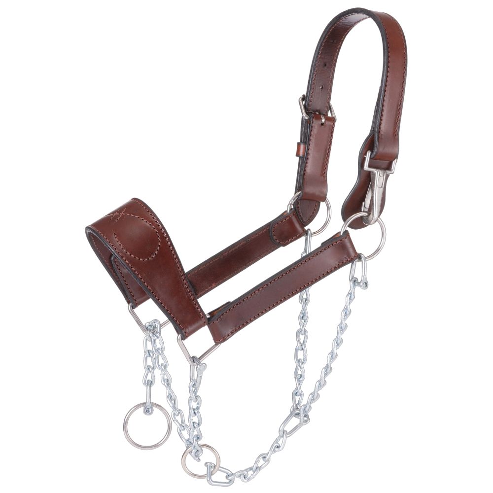 Tough 1 Royal King Leather Stable Halter 
