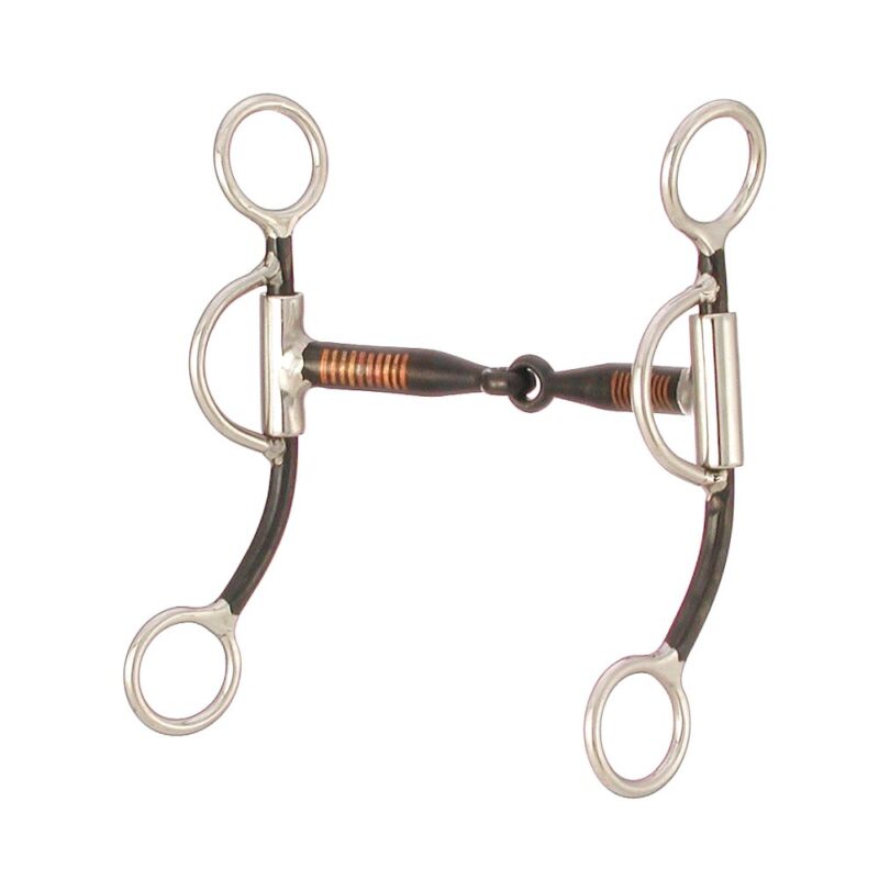 Tough1 Antique Brown Sweet Iron Training Snaffle